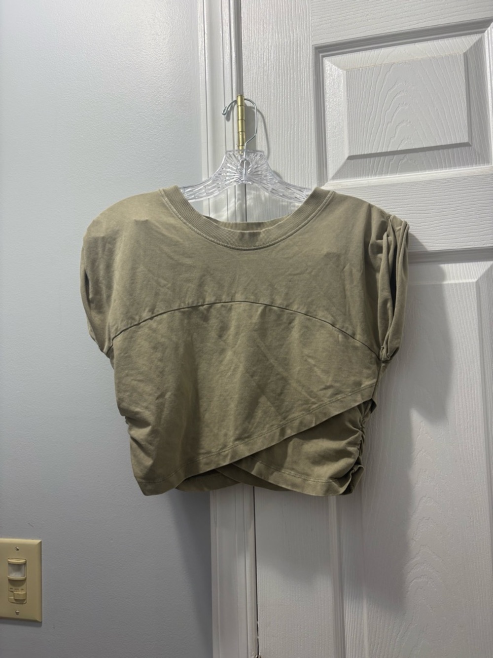 Free People FP Movement Hot Shot Crossover TOP ONLY Green Size Medium